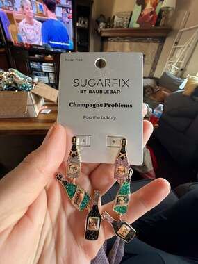 SUGARFIX by BAUBLEBAR Champagne Problems Statement Earrings